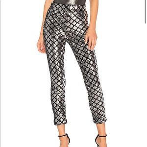 Lovers + Friends Take it Easy Sequin Leggings NWT